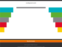 Tablet Screenshot of codepost.com